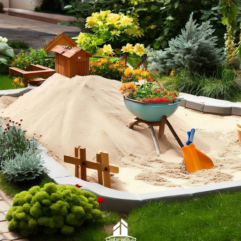 Цветочная композция из песка