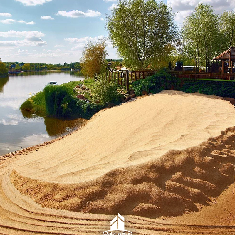 пляжная зона из песка