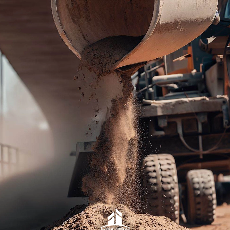 Песок при производстве мостов